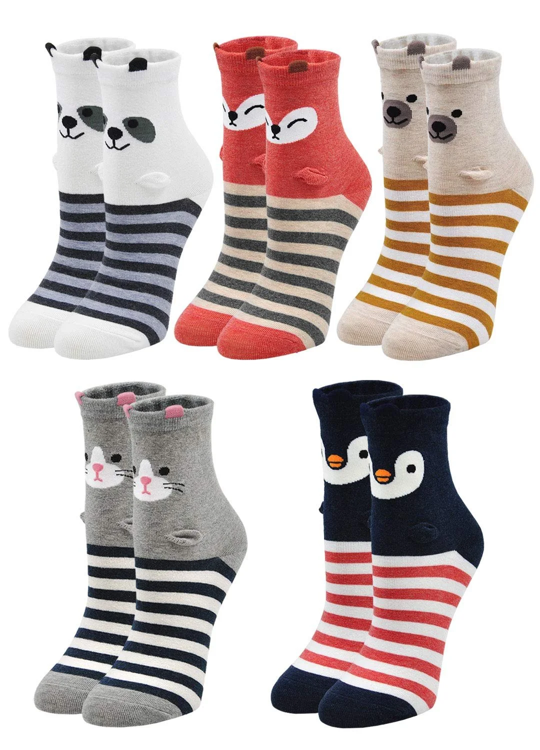 Шкарпетки Lofir, кольорові, з малюнком тварин, розмір: 35-41, фото №2