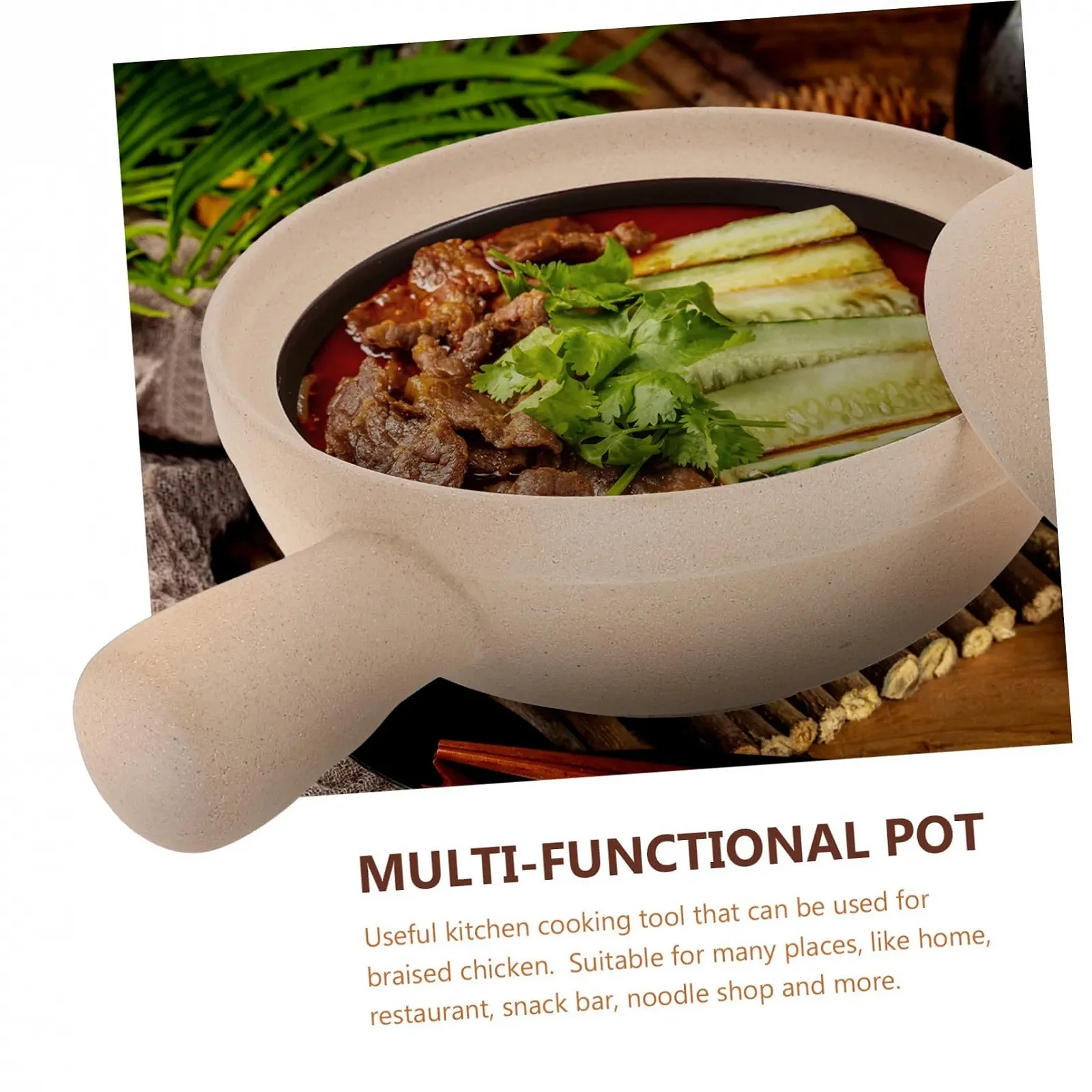 Кастрюля-ковш ABOOFAN маленькая с крышкой переносная для пасты и супов Easy to Clean, фото №6