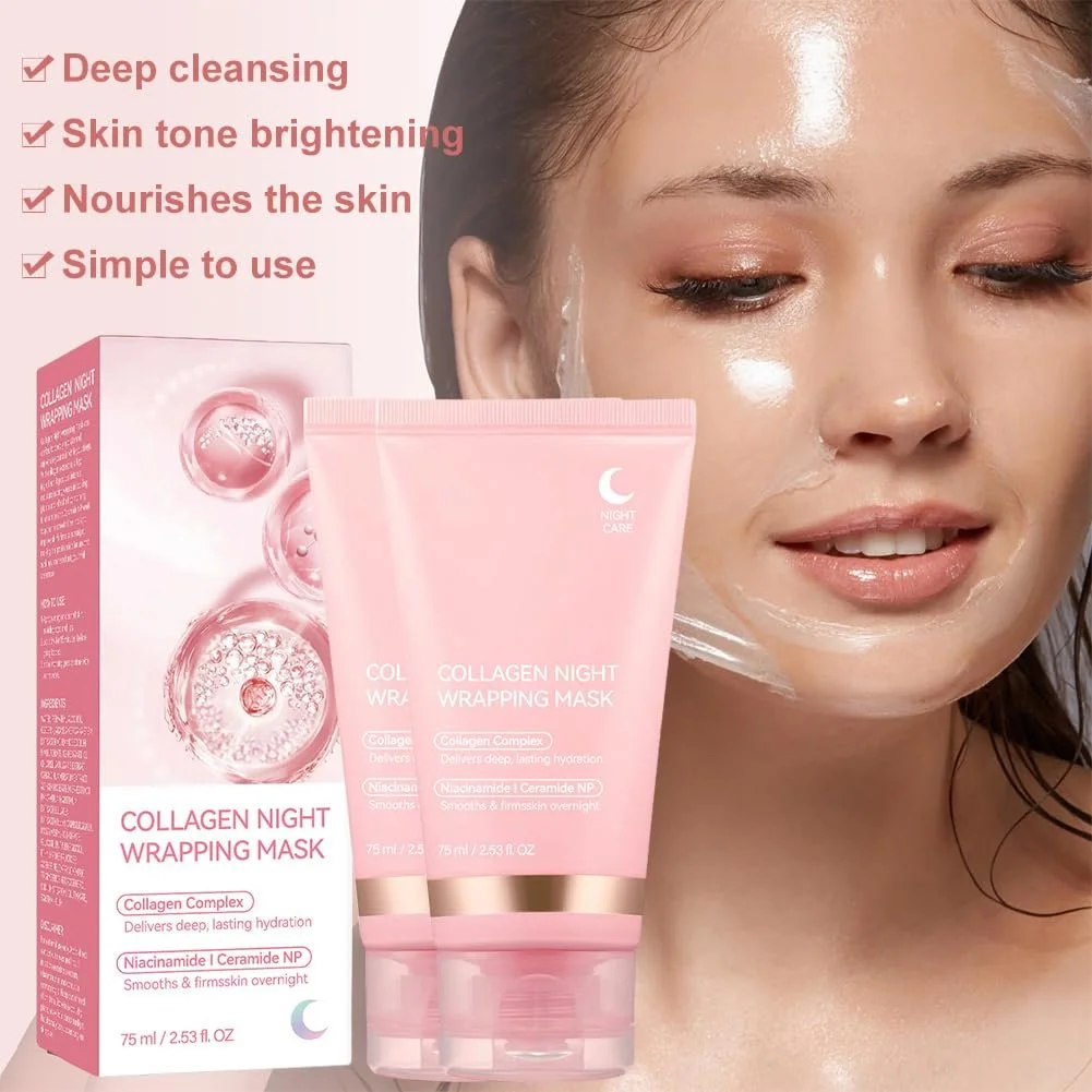 Ночная маска для лица Collagen, 75 мл, фото №2 Ночная маска для лица Collagen, 75 мл, фото №2