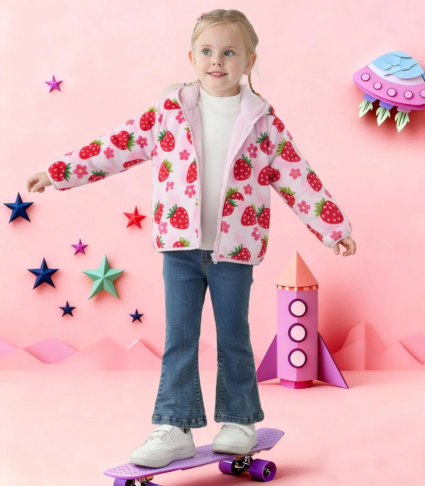 Куртка з капюшоном Goodstoworld для дівчаток, фото №3