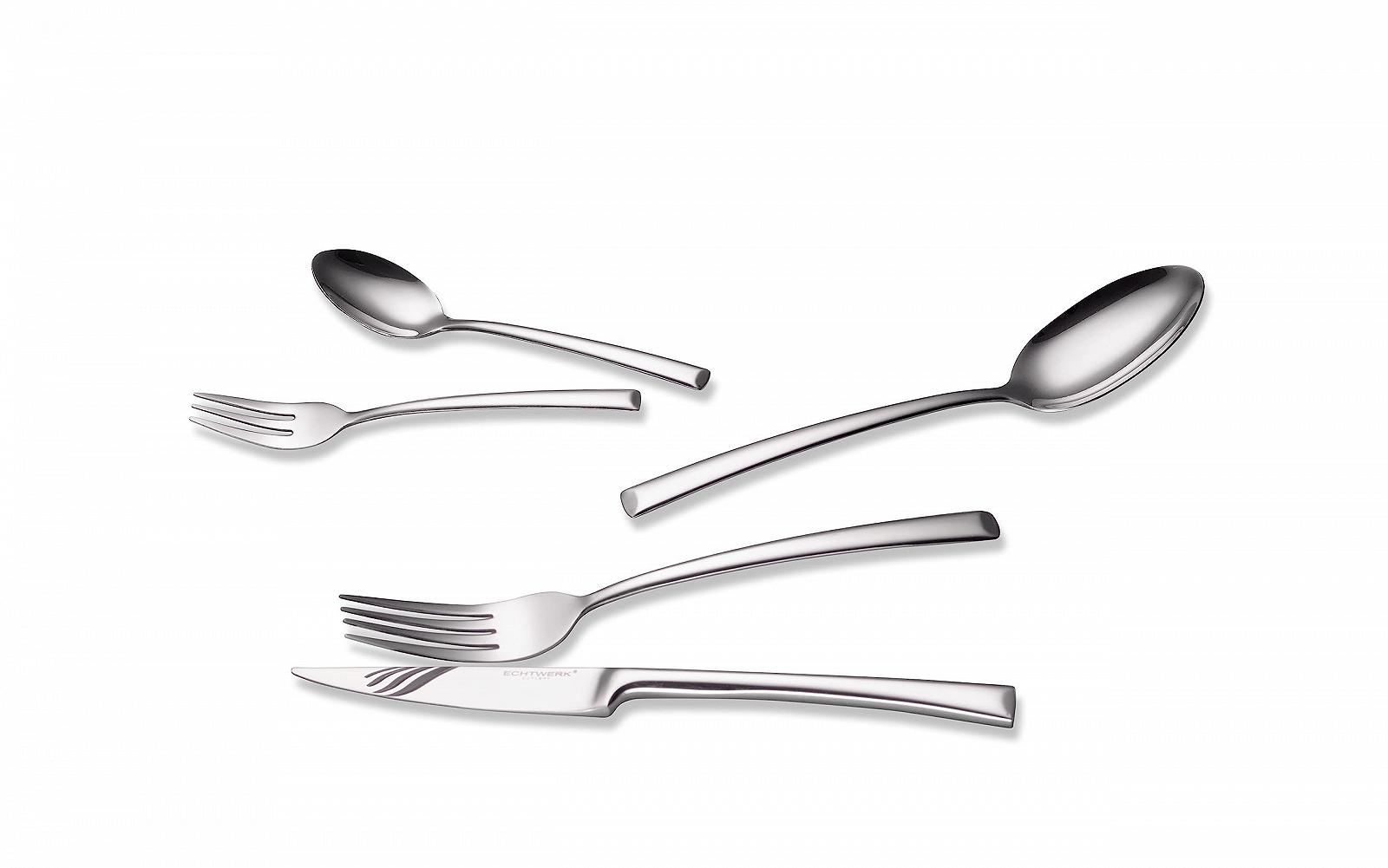 Набор столовых приборов ECHTWERK Avelino 30 предметов Серебряный, фото №4 Набор столовых приборов ECHTWERK Avelino 30 предметов Серебряный, фото №4