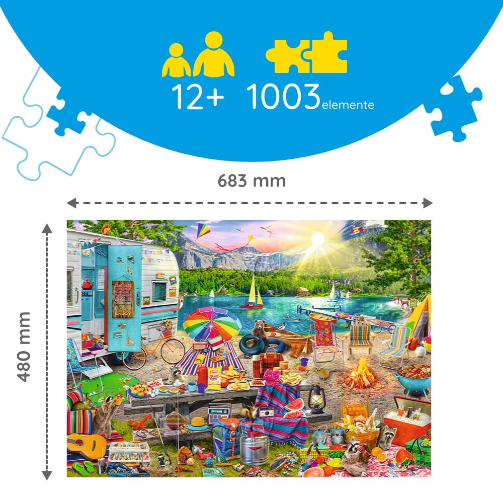 Пазл Trefl Hidden Shapes Camper Van Trip 1000 + 3 детали, фото №5