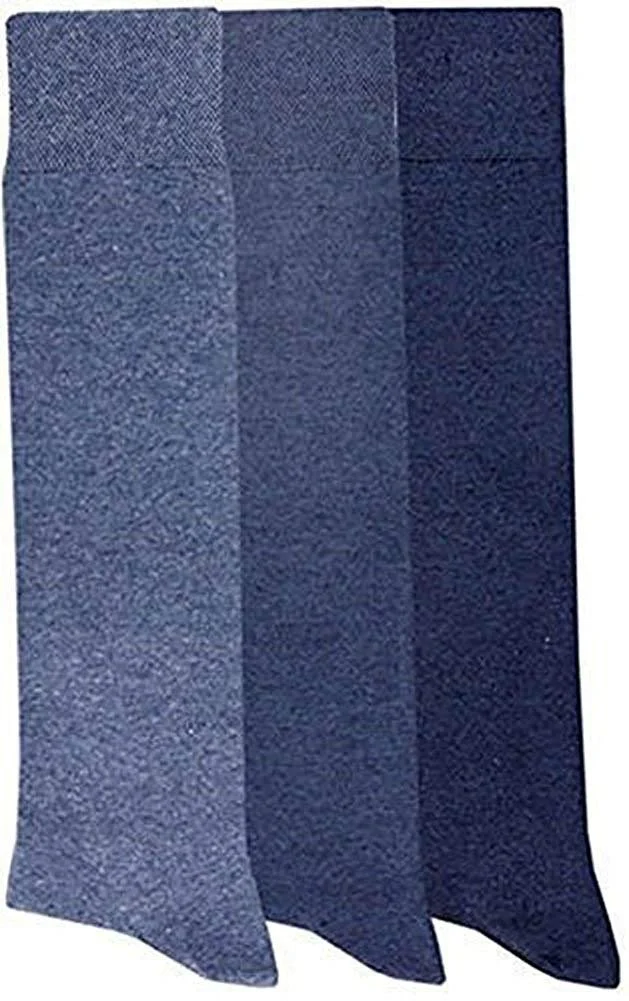 Жіночі гольфи RS Однотонні Набір з 3 штук, Відтінки джинсу, фото №1