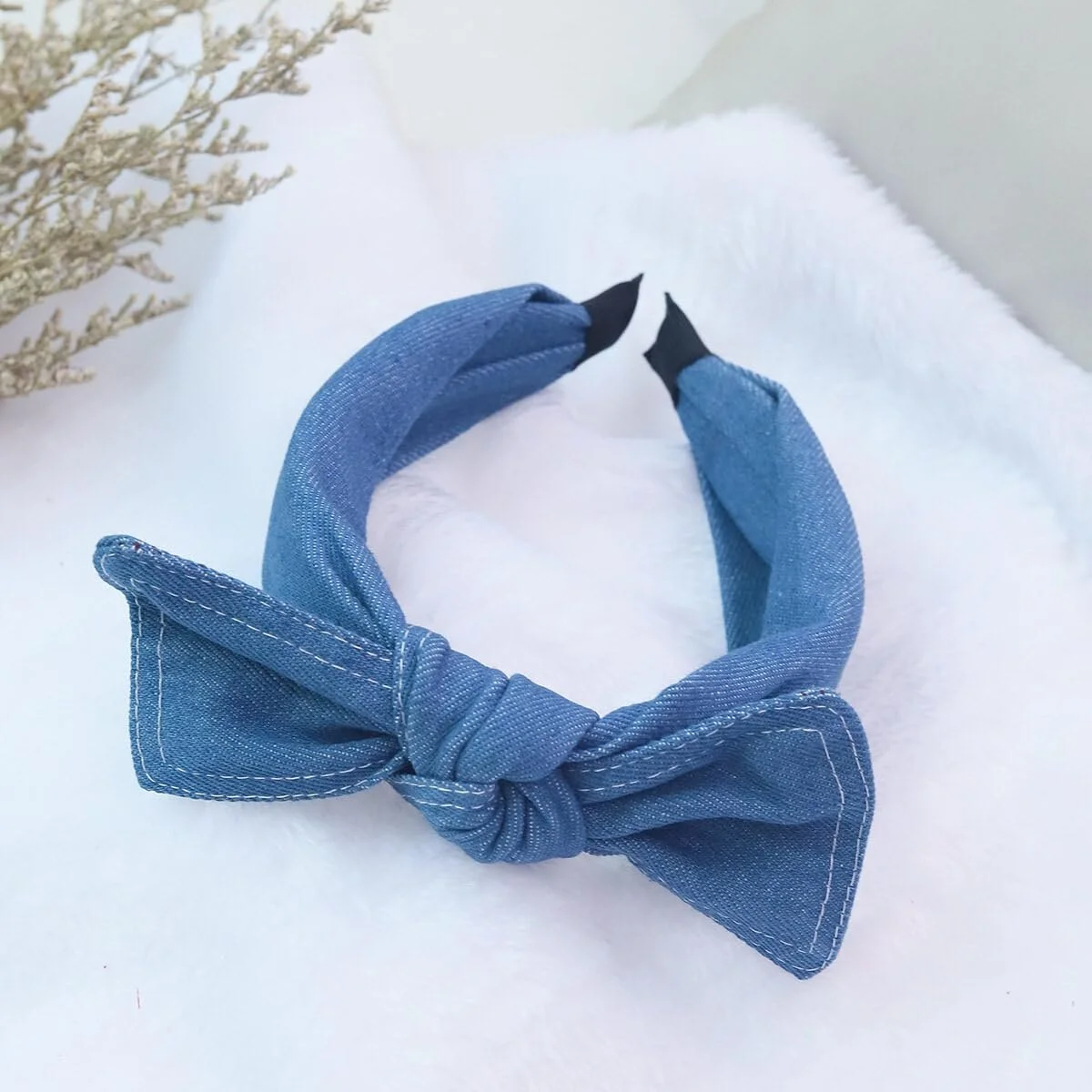 Обруч на голову Денім VASANA Синя, фото №9 Обруч на голову Денім VASANA Синя, фото №9