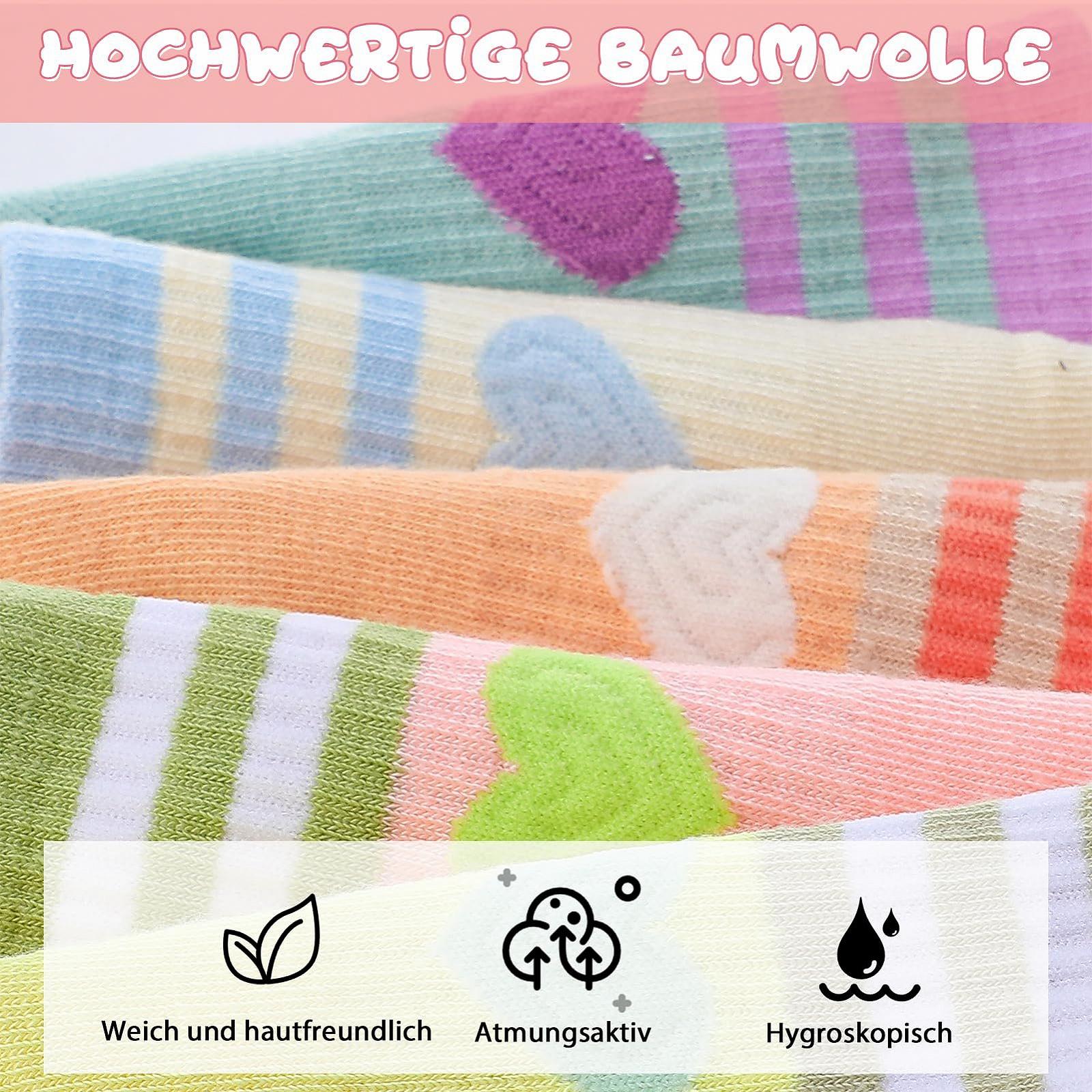 Женские носки с сердечком Размер 33-37, Спортивные носки в стиле ретро с полосками, Теннисные носки, Хлопковые носки для девочек, Носки для бега, Короткие носки (разноцветные), фото №4