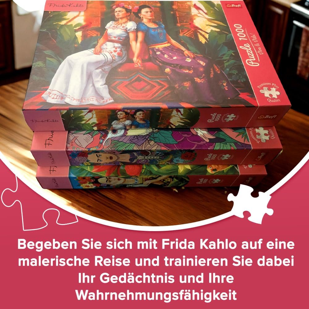 Пазл Trefl Premium Plus Frida Kahlo: Two Faces 1000 элементов, фото №7