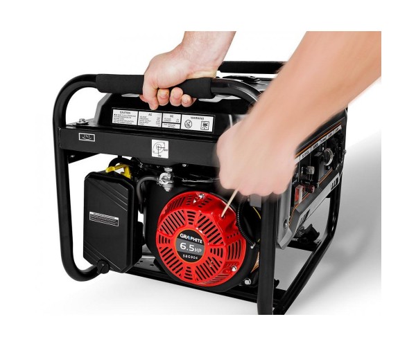 Бензиновий генератор Graphite 58G904, фото №5