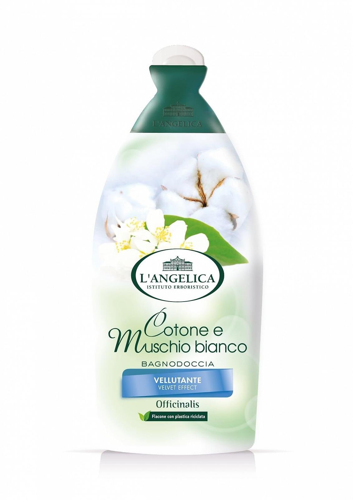 Гель для душа L'Angelica Cotton and White Musk Velvet 500 мл, фото №1