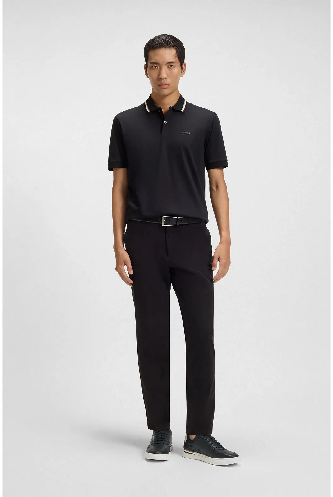 Кросівки BOSS Clint Tenn Signature Stripe Шкіряні, фото №3 Кросівки BOSS Clint Tenn Signature Stripe Шкіряні, фото №3