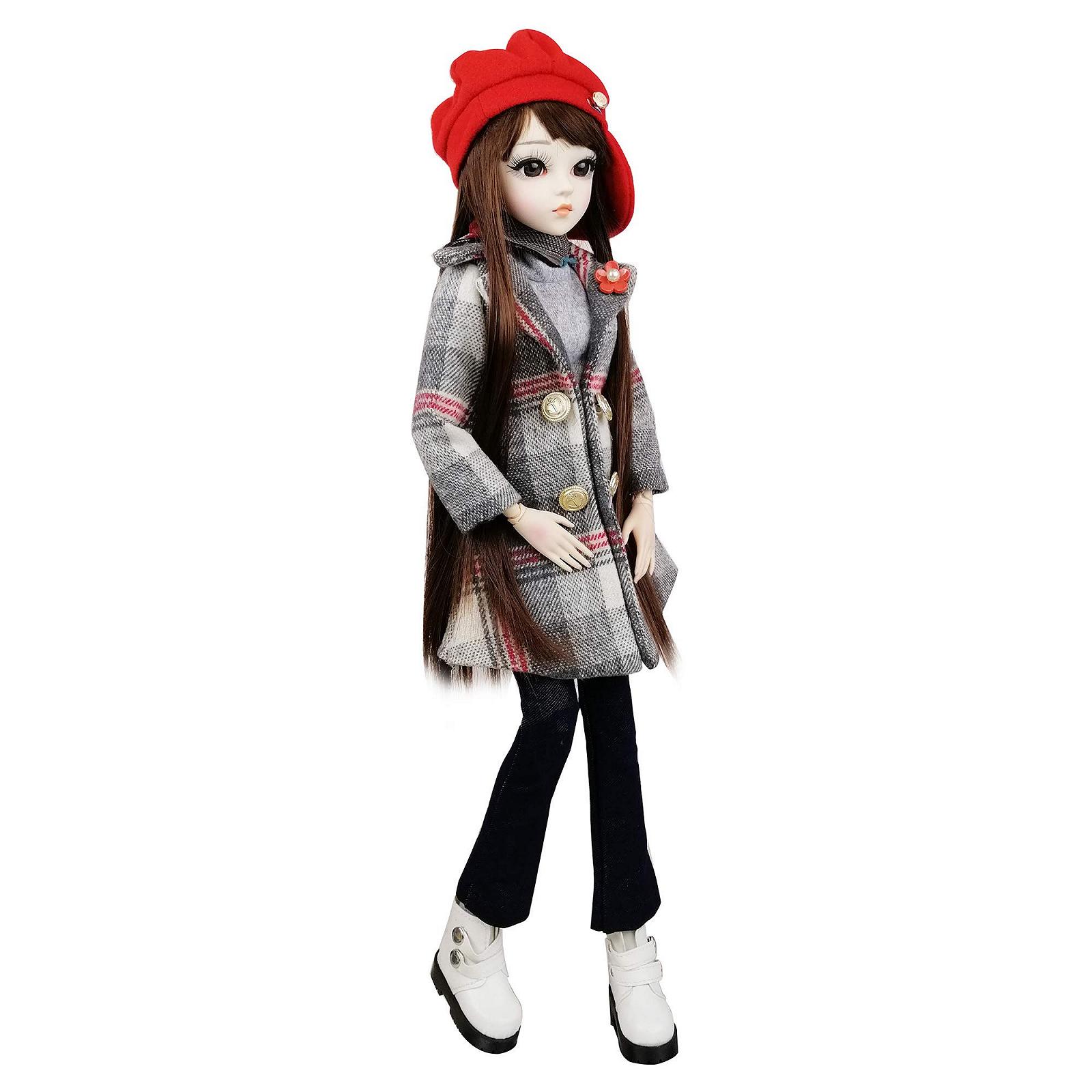 Кукла EVA BJD 1/3 Ball Mechanical Jointed Doll с Полным Набором Одежда Обувь Волосы Носки Брюки Аксессуары Высота 24 Дюйма (Phyllis), фото №1