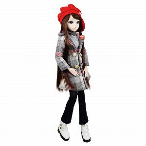 Кукла EVA BJD 1/3 Ball Mechanical Jointed Doll с Полным Набором Одежда Обувь Волосы Носки Брюки Аксессуары Высота 24 Дюйма (Phyllis) - Фото 1