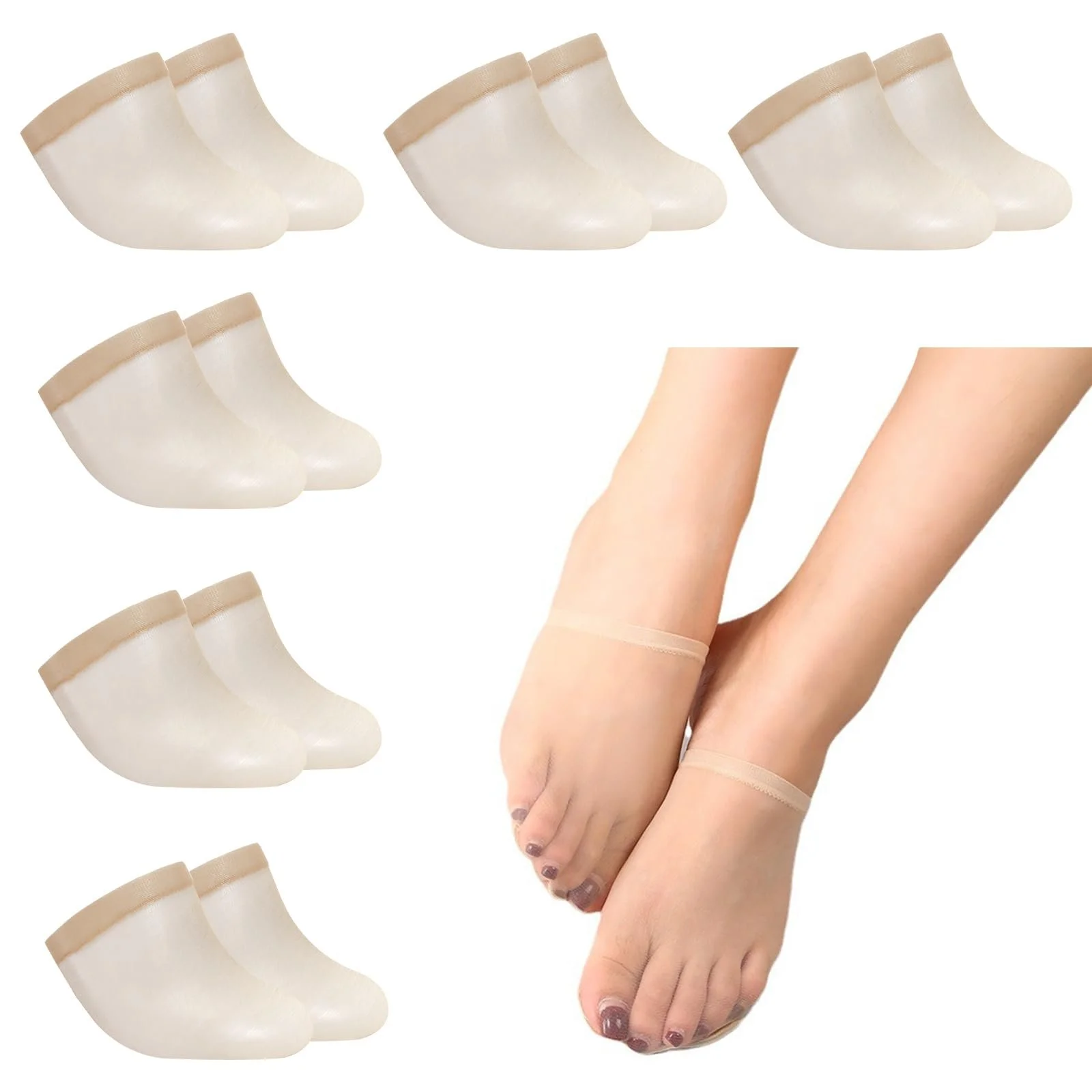 Жіночі шкарпетки-слідки 6 пар, фото №1