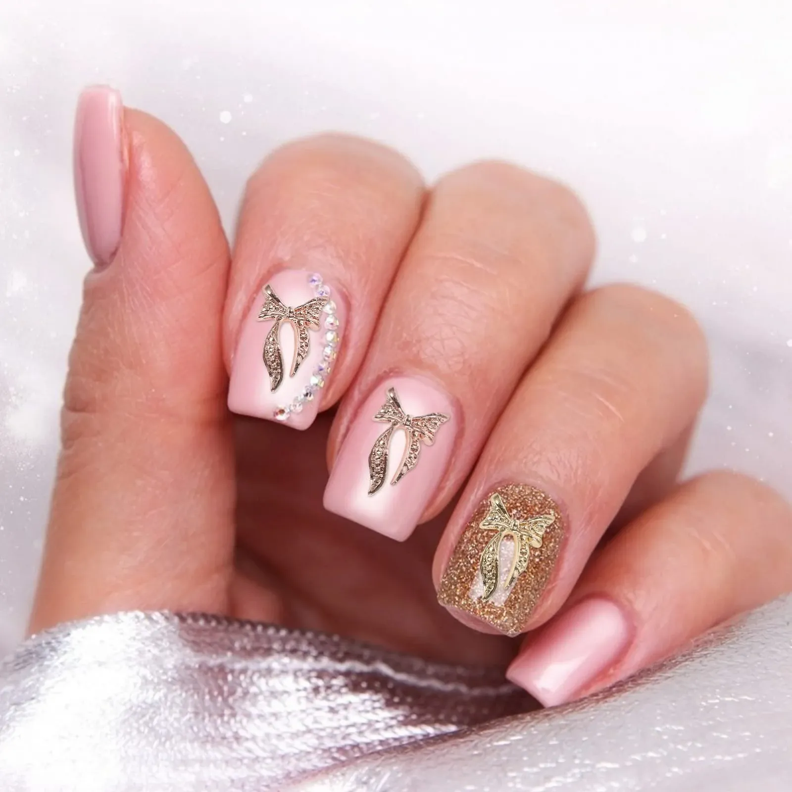 POPETPOP заклепки для нігтів, діамантові прикраси, підвіска-бантик, фото №6