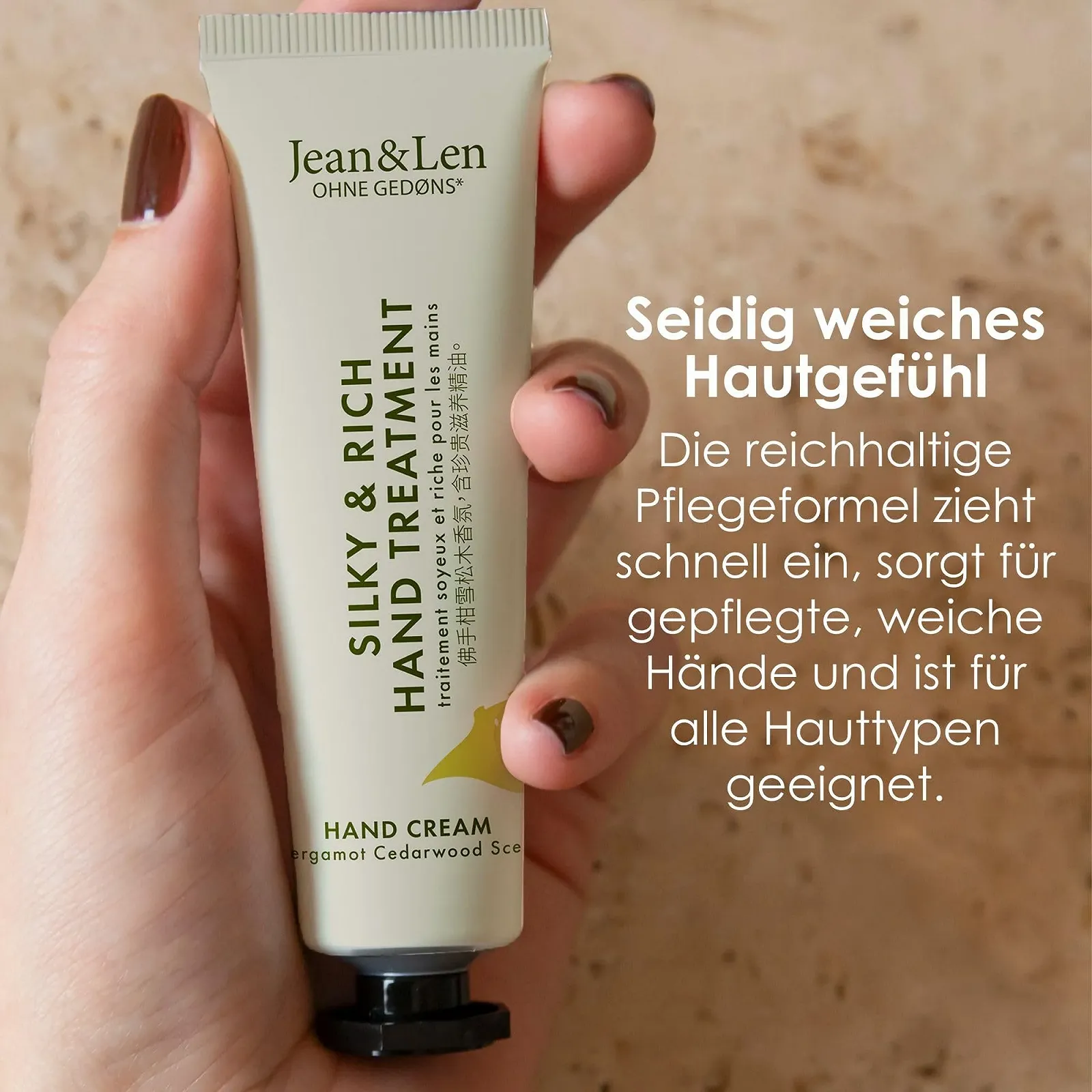 Крем для рук Jean & Len Mini Silky & Rich Bergamot & Cedarwood, 30 мл, фото №4