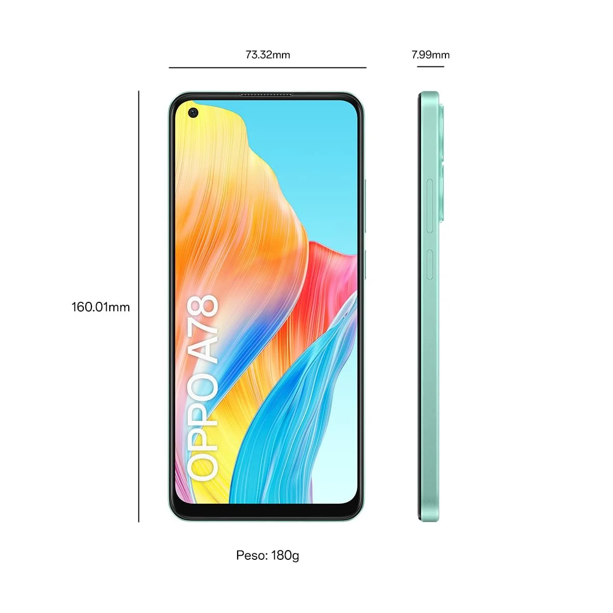 OPPO A78 128GB/8GB RAM Dual SIM Mist Black, фото №5
