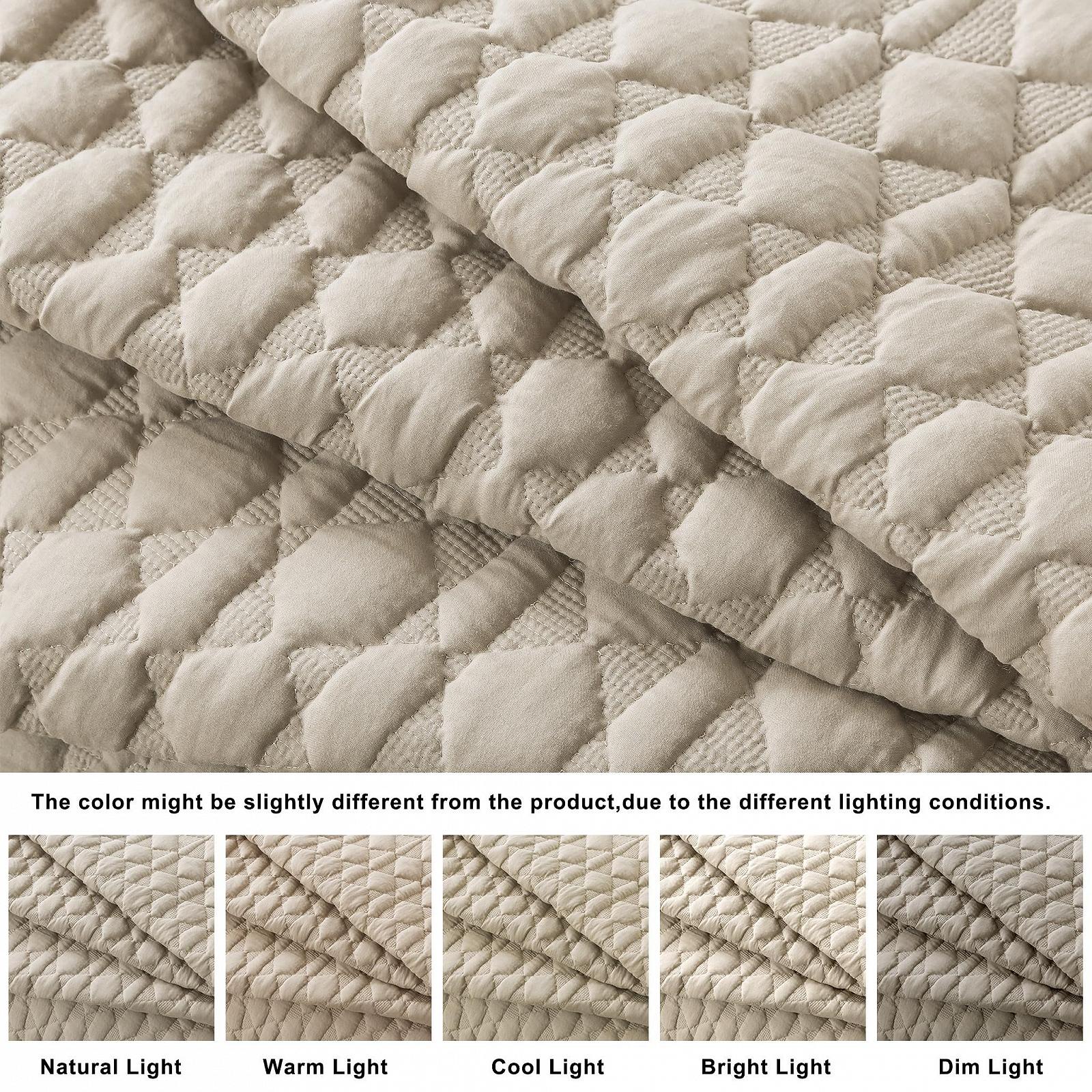 Покривало Cal King WDCOZY Бежевий, Коричневий, Кремовий, Білий, фото №3 Покривало Cal King WDCOZY Бежевий, Коричневий, Кремовий, Білий, фото №3