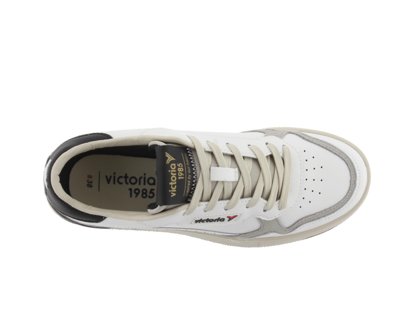 Кросівки Victoria 1985 Low-Top Унісекс C80 Шкіра та Кольорові деталі та Спліт Шкіра Ретро Логотип 8800119, фото №4