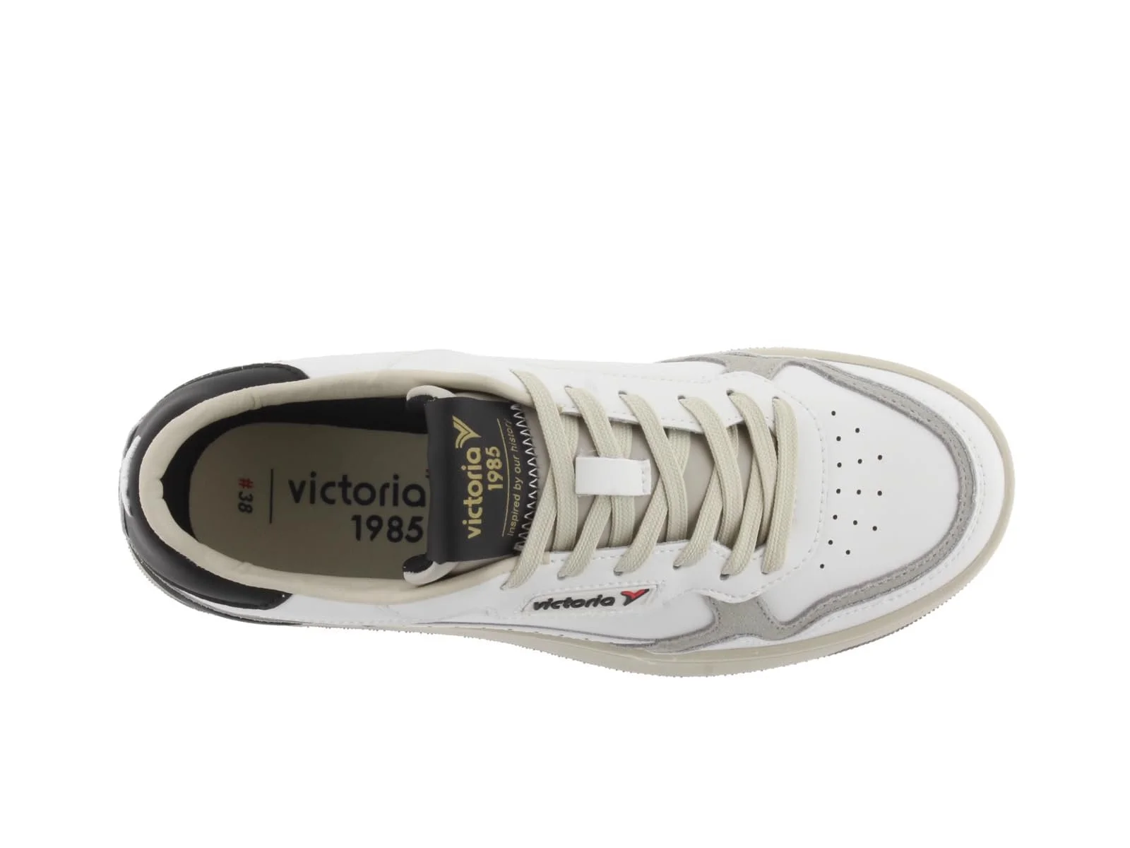 Кросівки Victoria 1985 Low-Top Унісекс C80 Шкіра та Кольорові деталі та Спліт-шкіра Ретро Логотип 8800119 для дорослих, фото №4