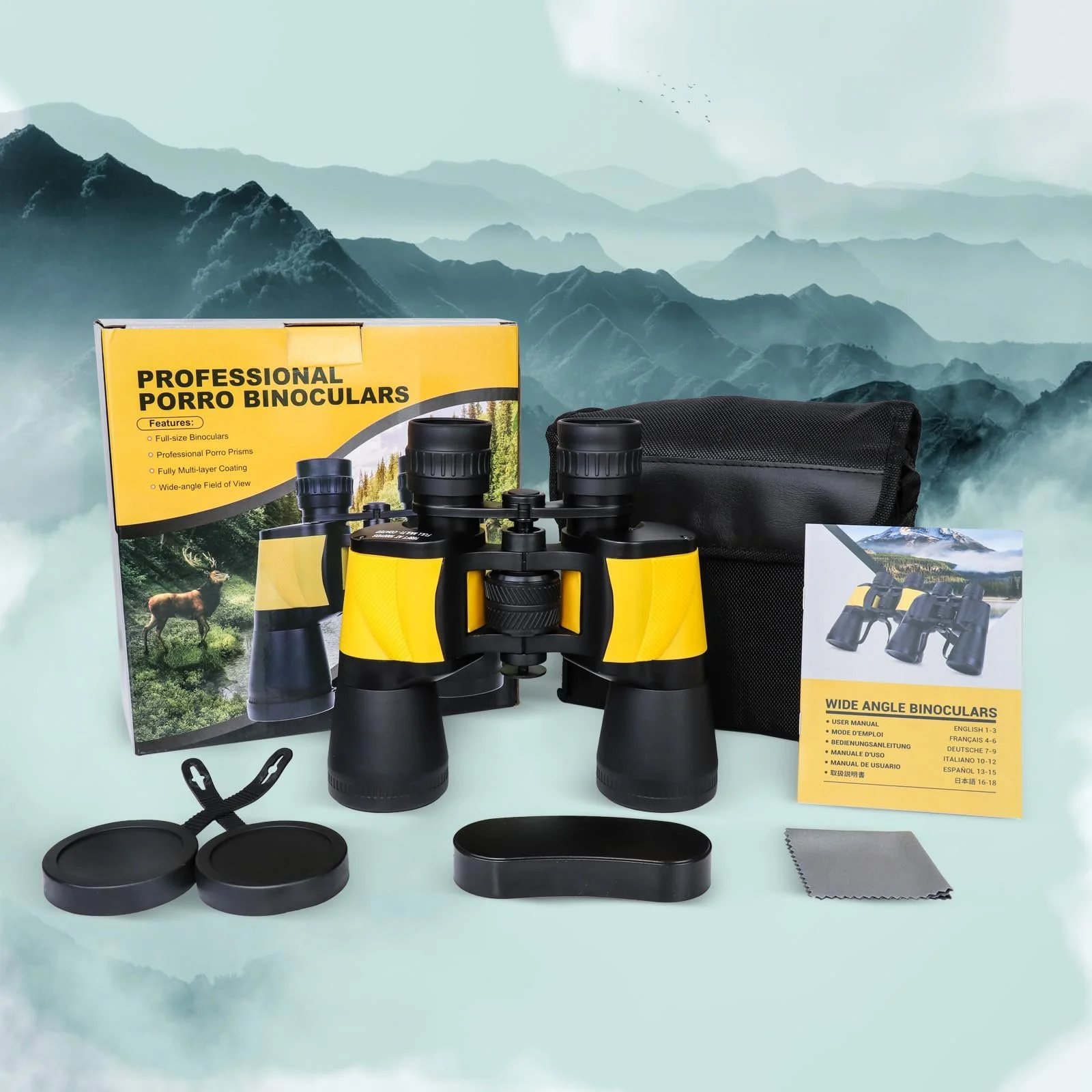 Бінокль 20x50 Professional HD BAK4 FMC Porro Prism, фото №7