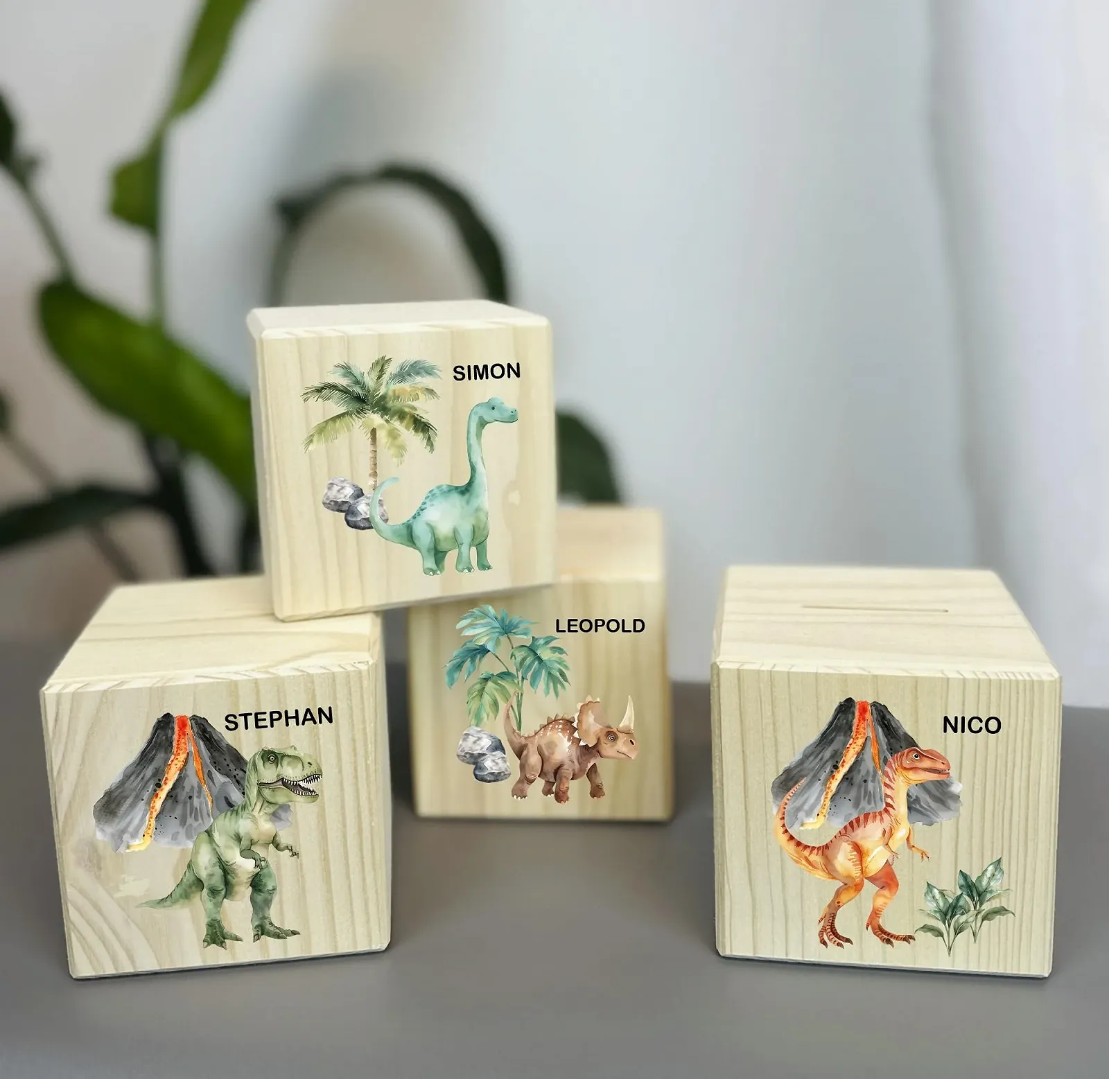 Скарбничка minimutz Дитяча дерев’яна Динозавр Brachiosaurus, фото №3