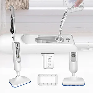 Паровая швабра Electric Floor 400 мл 2 моющиеся насадки для твердых полов - Фото 1