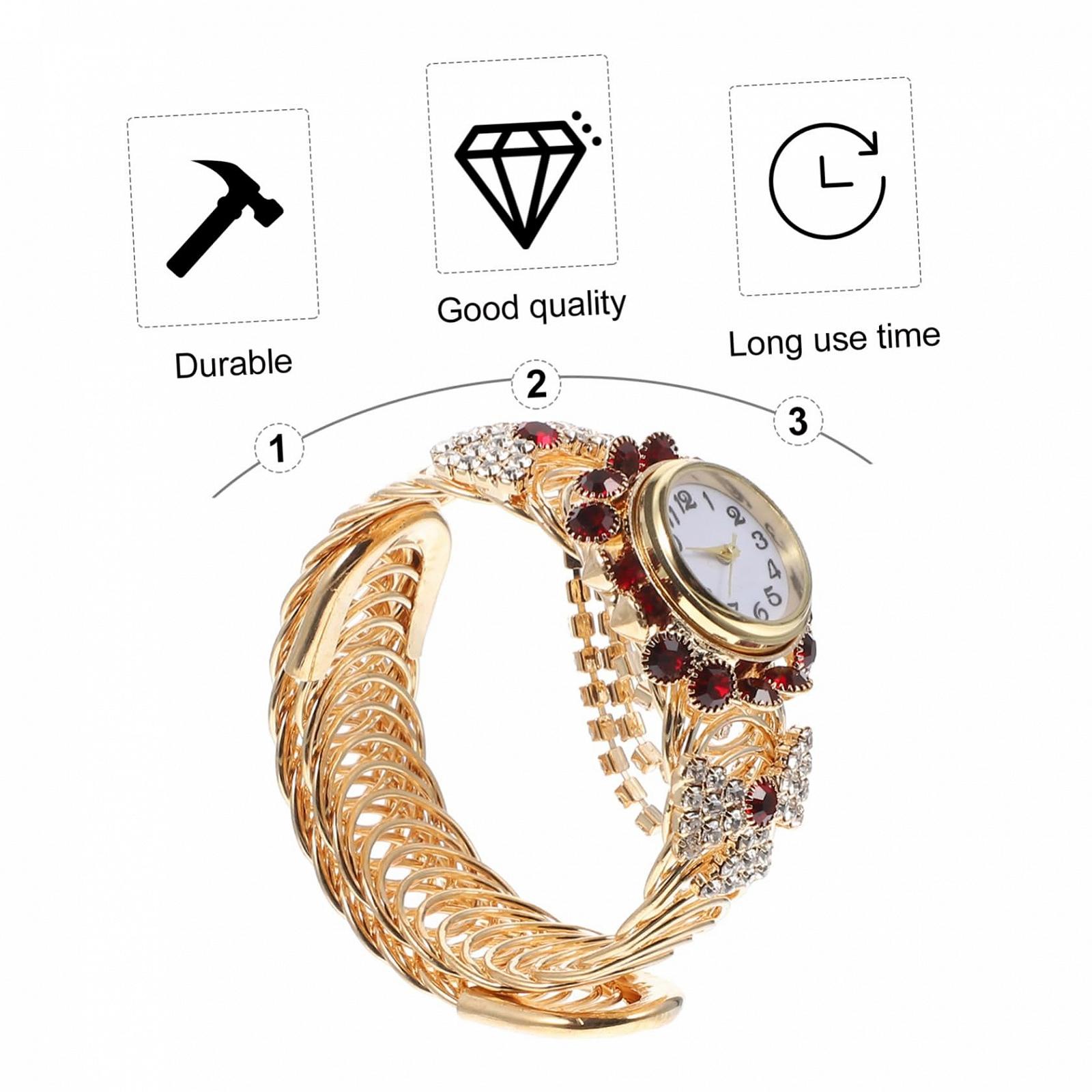 Стильний жіночий годинник Healvian Кварцовий механізм, сплав, фото №9 Стильний жіночий годинник Healvian Кварцовий механізм, сплав, фото №9