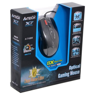 Мышка A4Tech X-710BK black, фото №4