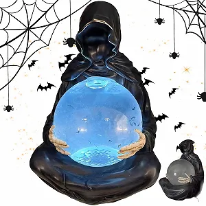 Пуля Хрустальная Бог Смерти Фигурка на Хэллоуин LED Подсветка Мрачный Жнец - Фото 1