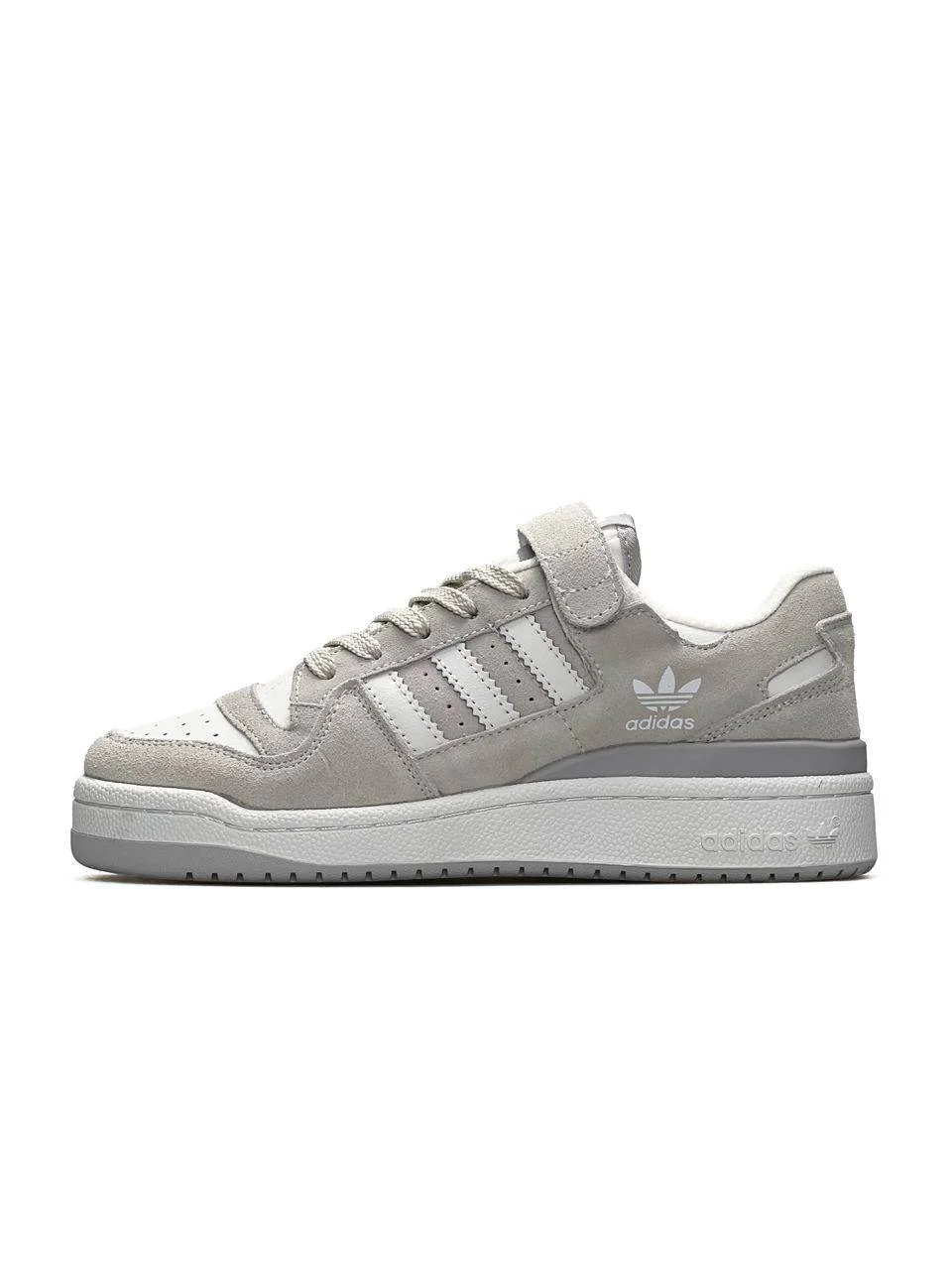 Жіночі кросівки Adidas Forum 84 Low Gray White, фото №2