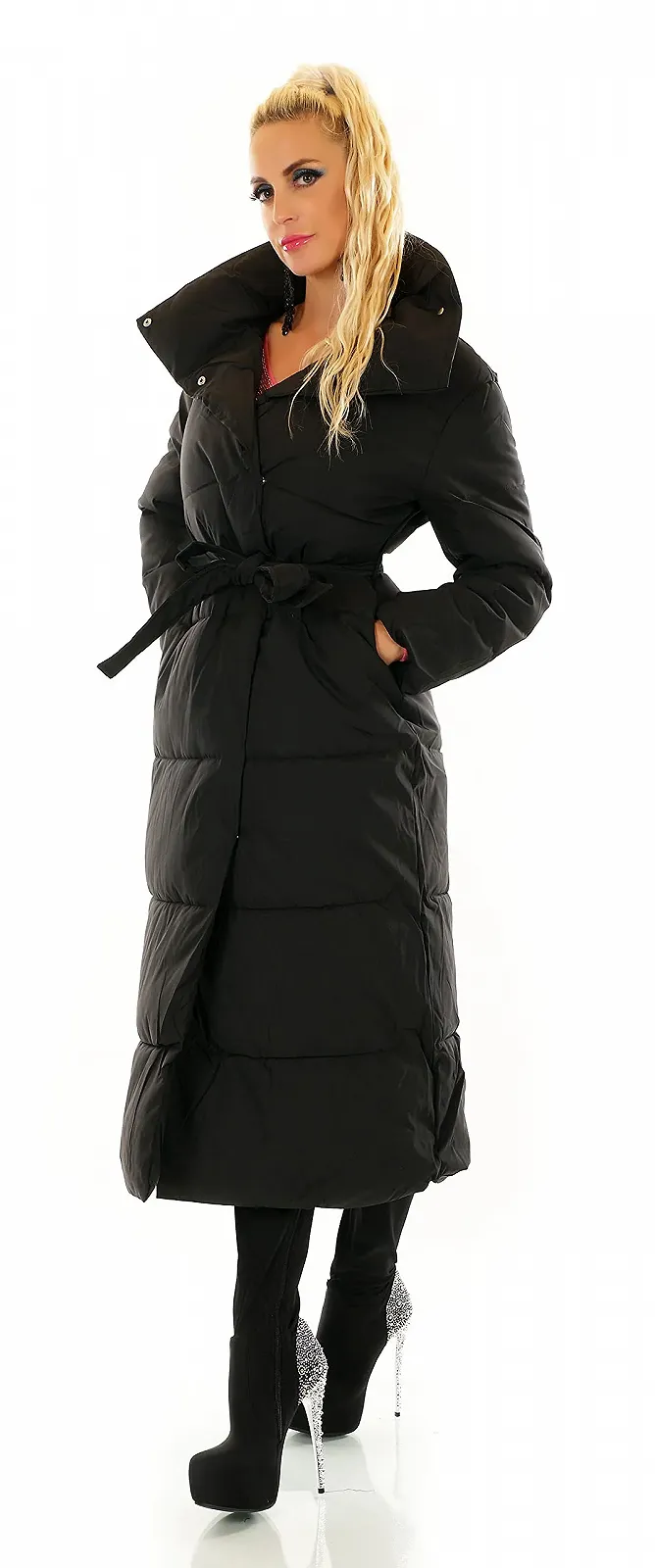 Жіноче зимове пальто Zeralda Fashion Довге, фото №5