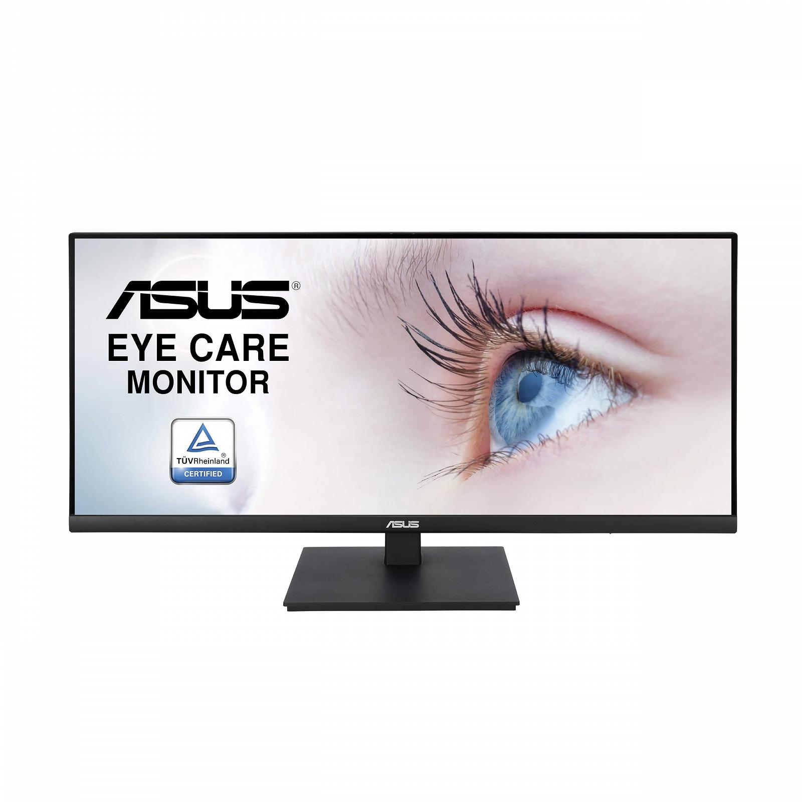 Монітор ASUS Eye Care VP349CGL 34 дюйми UWQHD 100 Гц 1мс MPRT FreeSync HDR 10 IPS 21:9 3440x1440 DisplayPort HDMI USB-C 15Вт Ергономічний, фото №2