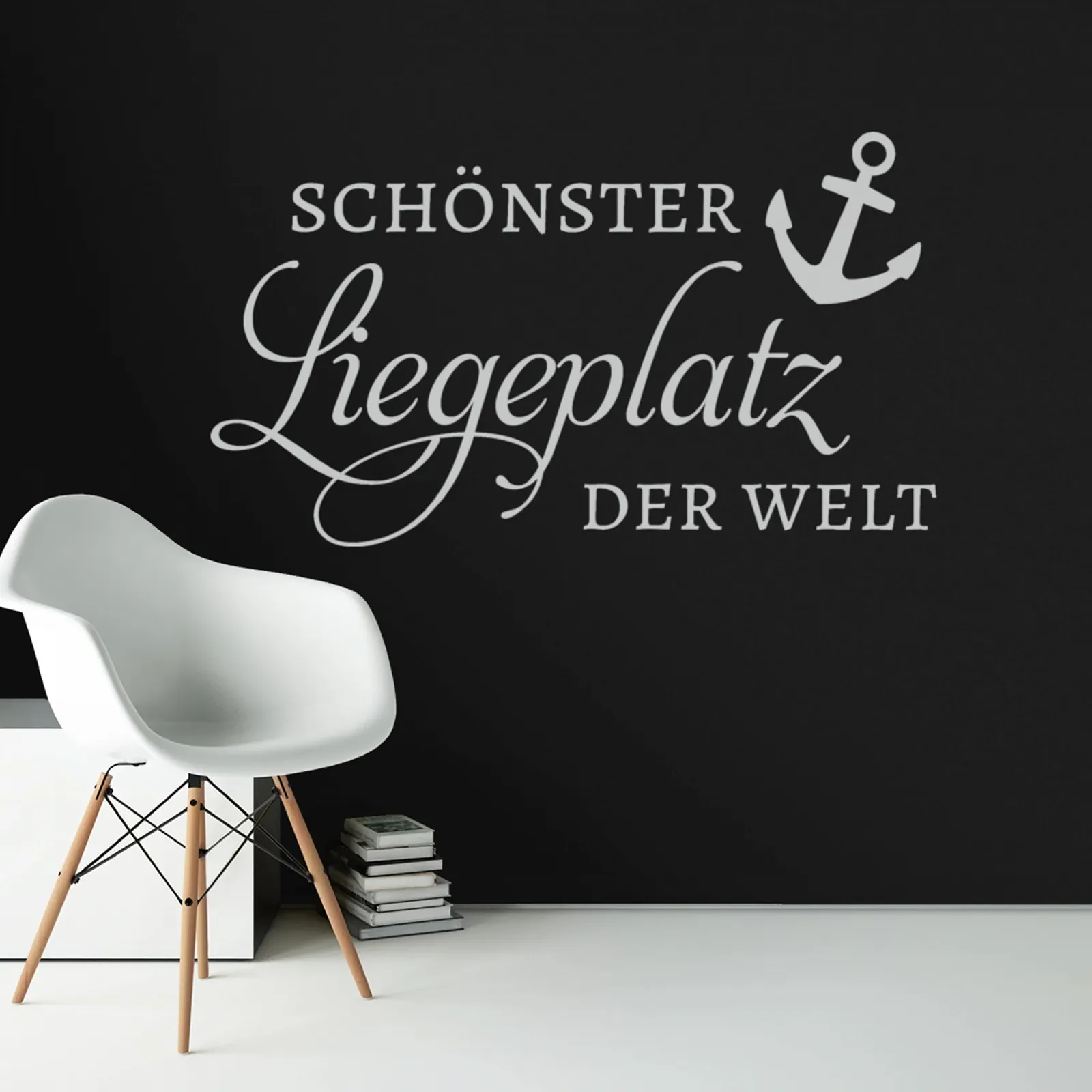 Наклейка на стіну Klebekönig Найкрасивіше місце якір морська самоклеюча вінілова, фото №3