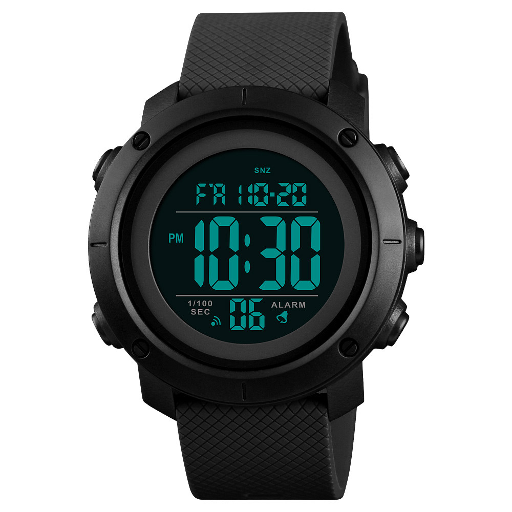 Часы наручные Skmei 1426 watch Black-Black ABS 1426BKBK, фото №3