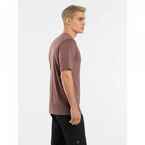 Футболка Arcteryx lonia Merino Wool Arc'Word SS Men's in Brown XL synthetic.ua - Фото 1