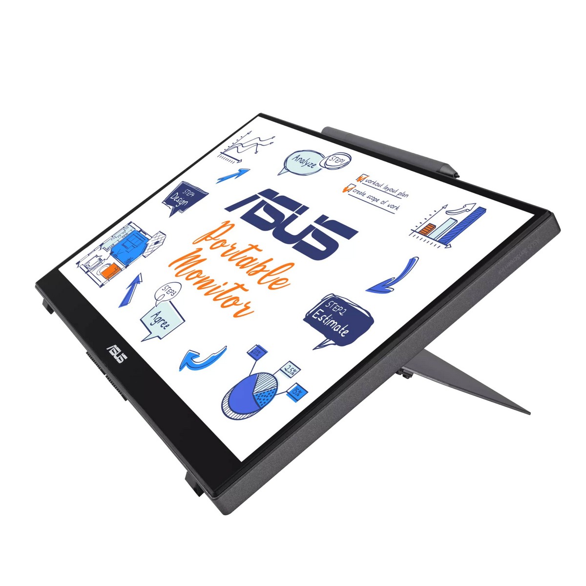 Монітор портативний LCD 14" Asus ZenScreen Ink MB14AHD (90LM063V-B01170), фото №9