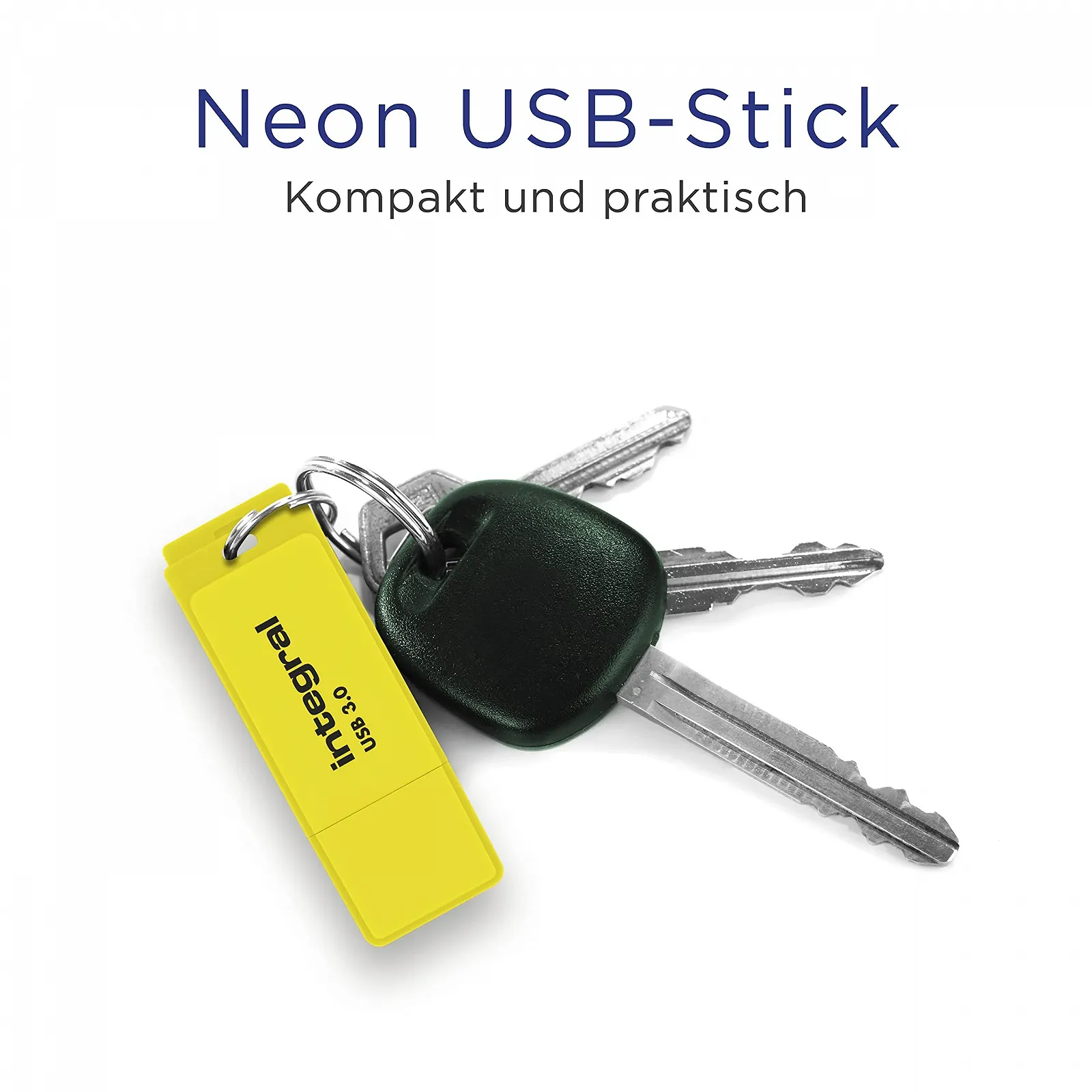 Флеш-диск Integral Neon 128 GB USB 3.0 Yellow, фото №5 Флеш-диск Integral Neon 128 GB USB 3.0 Yellow, фото №5