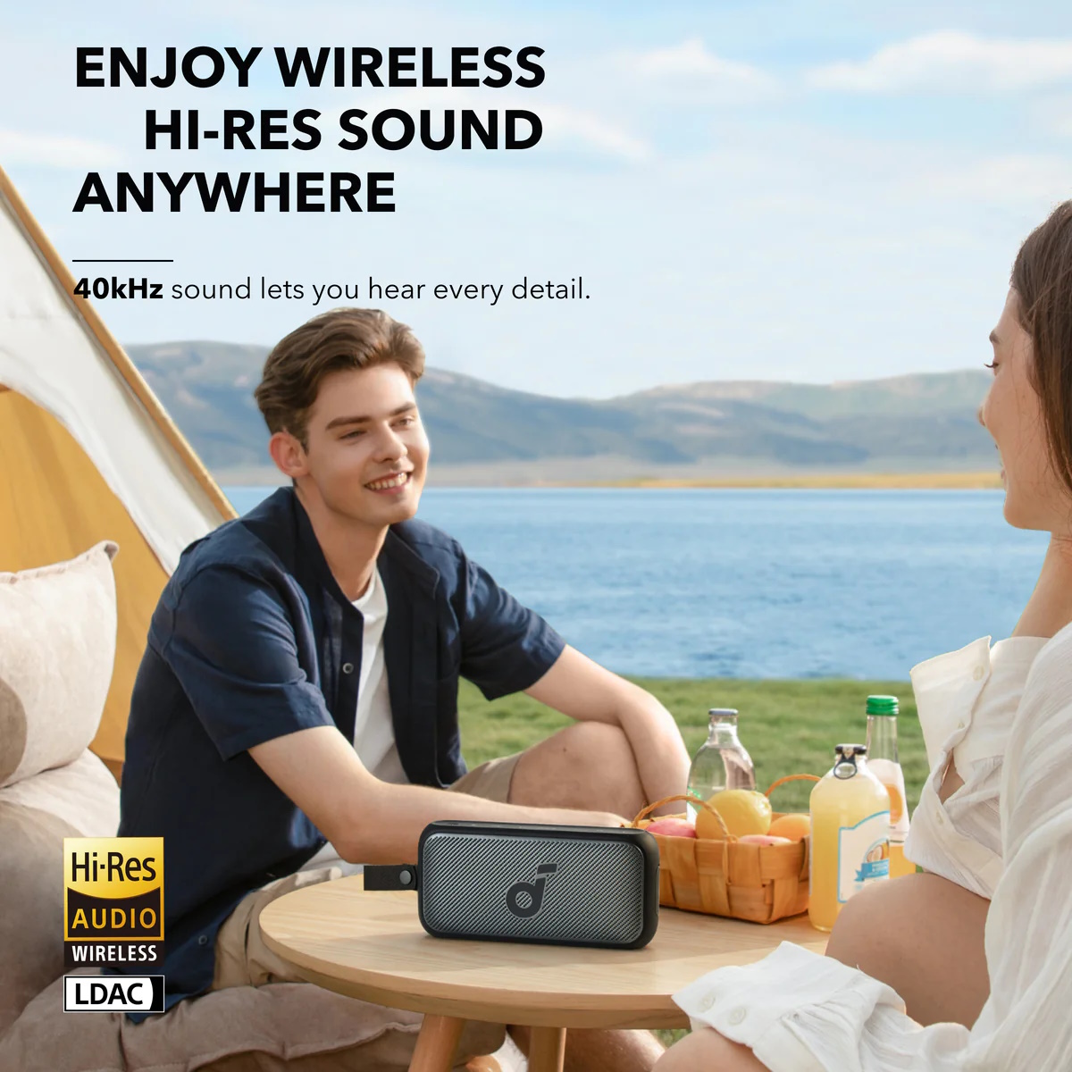 Портативна колонка Anker Soundcore Motion 300 Blue Hi-Res LDAC 30Вт IPX7 Bluetooth 5.3 (Soundcore Motion 300), фото №5