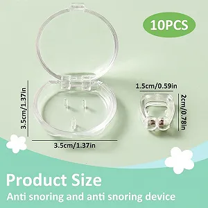 Клипсы против храпа (10 шт.) Магнитный силиконовый расширитель для носа synthetic.ua - Фото 1