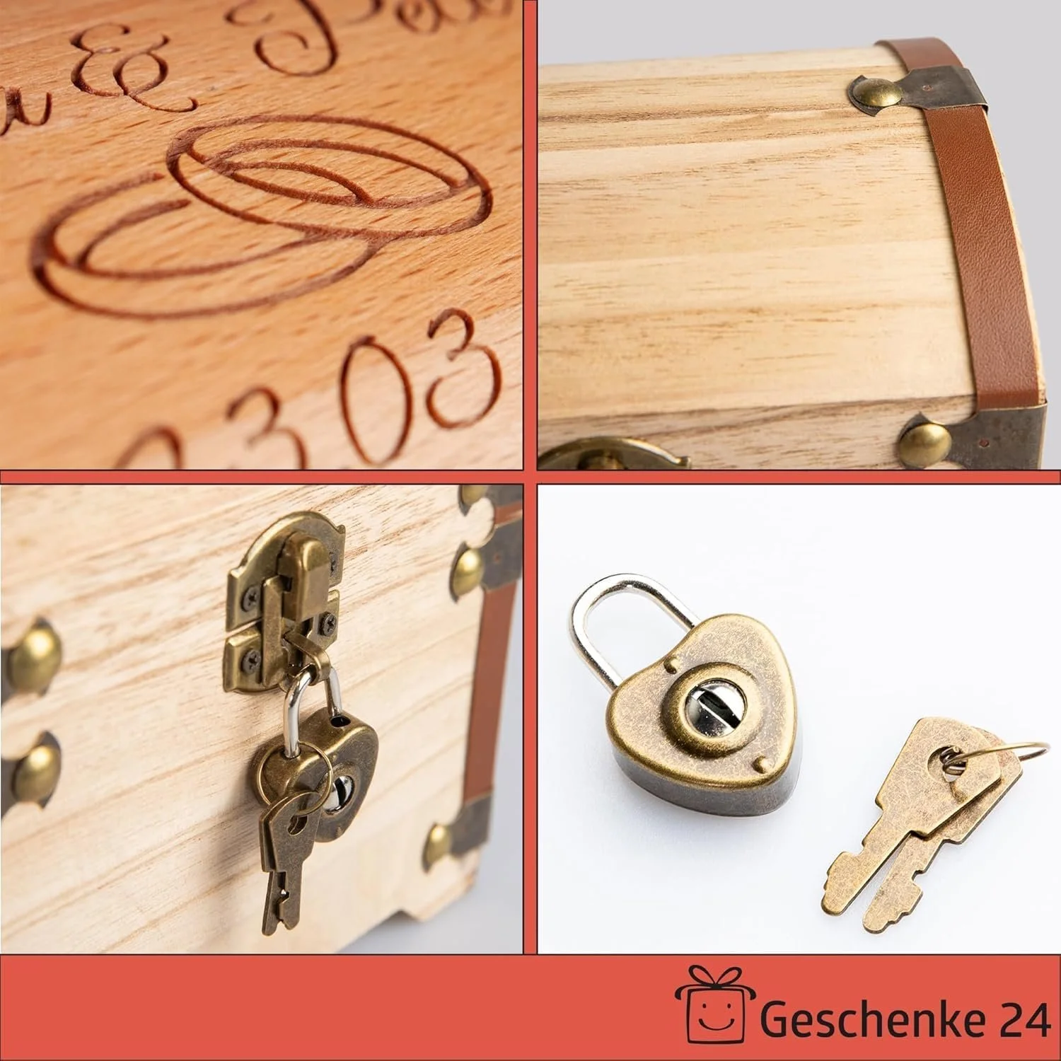 Скриня для грошей весільна з індивідуальним гравіюванням, фото №5