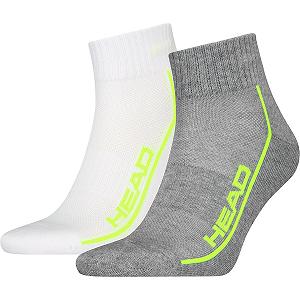 Шкарпетки Head ALL SPORTS PERFORMANCE QUARTER 2P Сірий, Білий  39-42 - Фото 1