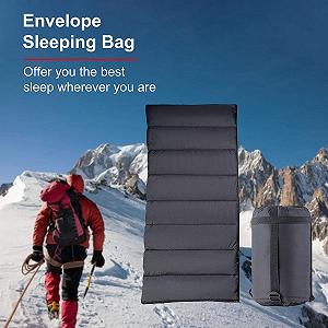 Спальный Мешок для Кемпинга Всесезонный Легкий Водонепроницаемый synthetic.ua - Фото 1