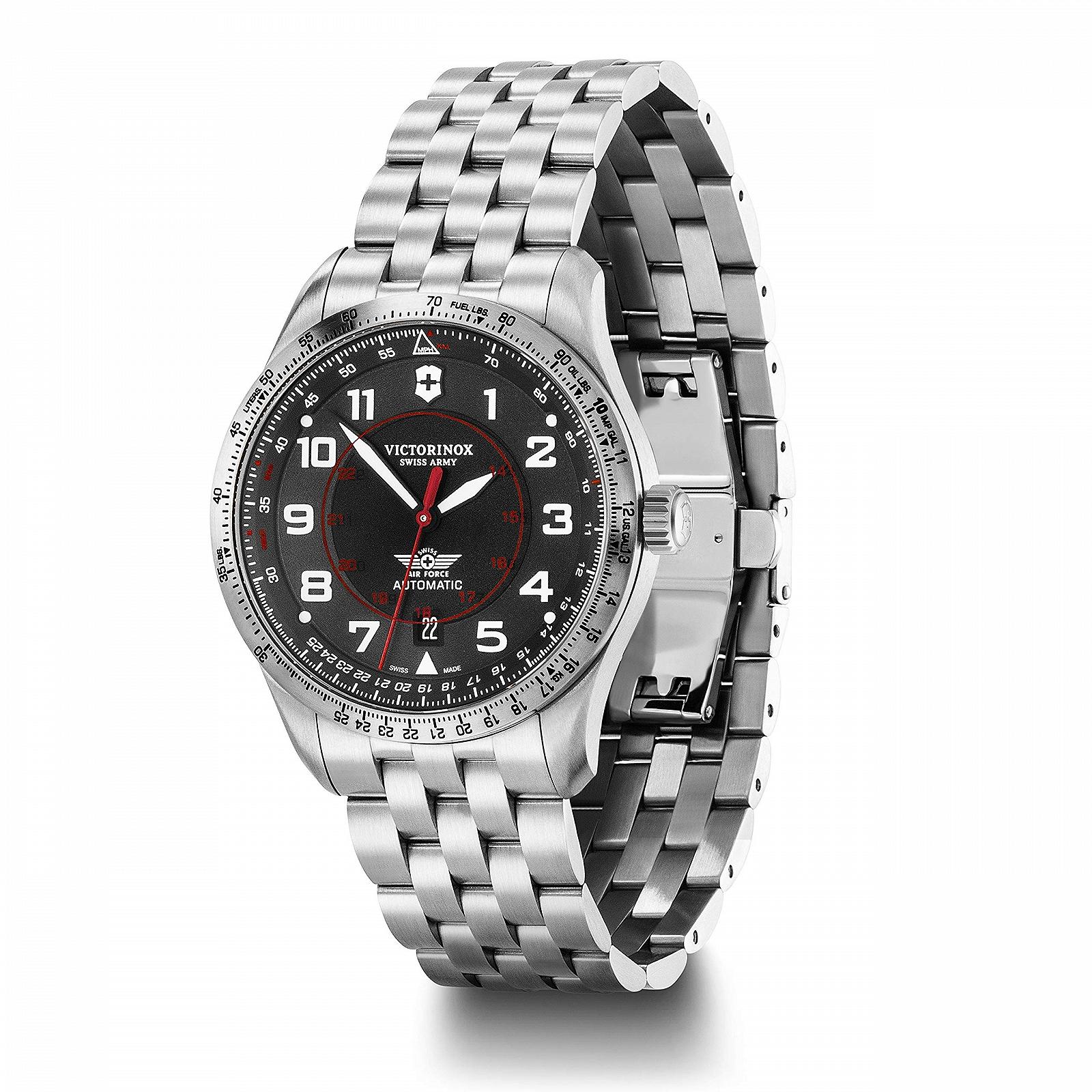 Годинник Victorinox Herren Automatic Airboss Mechanical Ø 42 мм Чорний/Срібний, фото №2