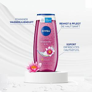 Гель для душа NIVEA Waterlily & Oil с ароматом водяной лилии и масляными гранулами 250 мл synthetic.ua - Фото 1