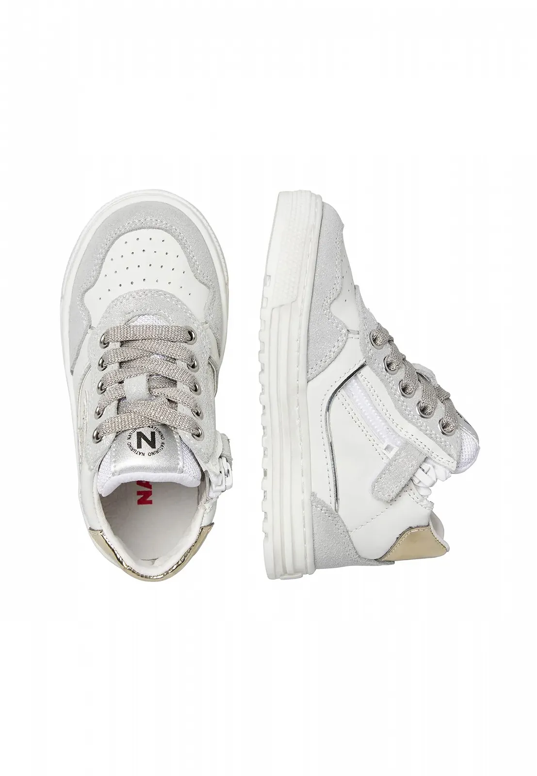 Кроссовки для девочек Naturino Hess High 3 Zip, фото №4