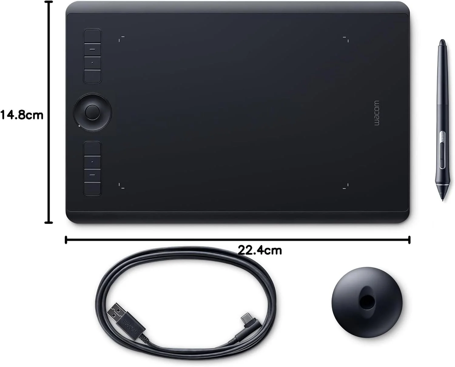 Графічний планшет Wacom Intuos Pro PTH-660-S / 5080 LPI / Bluetooth / Чорний, фото №9