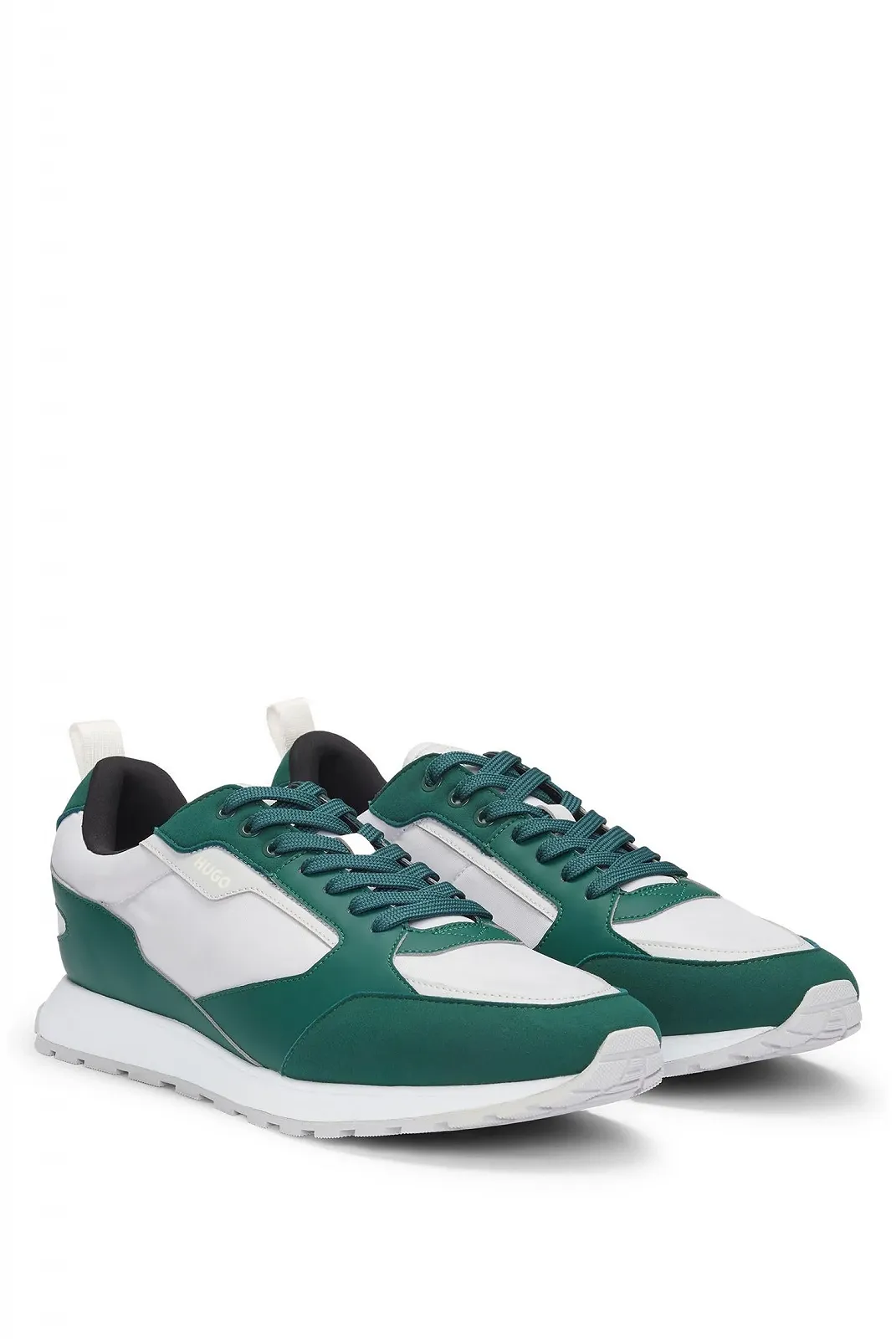 Кроссовки HUGO Icelin Runn из разных материалов с логотипом, фото №2