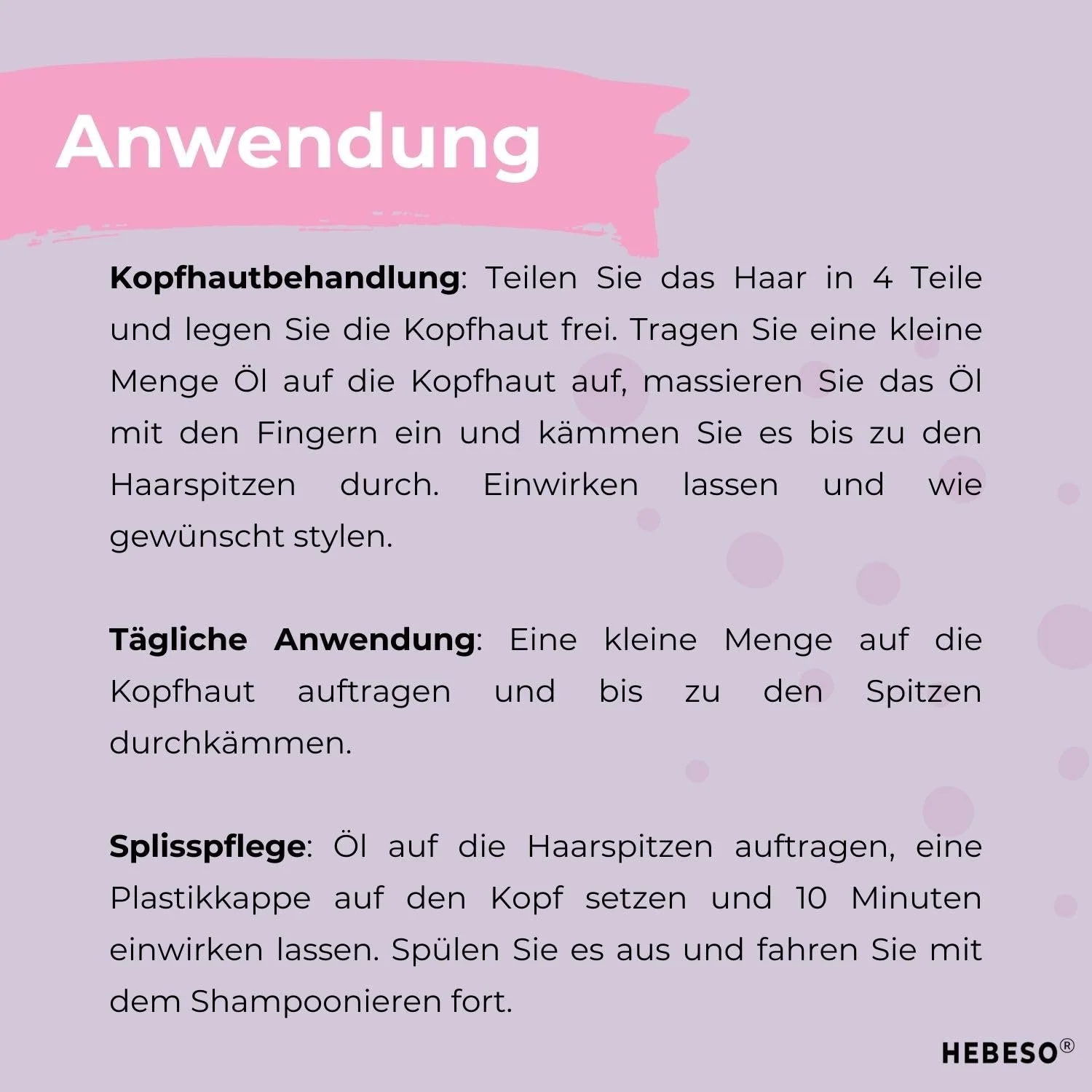 Олія HEBESO Для Довгого та Густого Волосся, фото №4