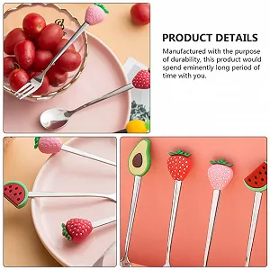 Набор ложек из нержавеющей стали BESTonZON Клубника, 4 шт synthetic.ua - Фото 1