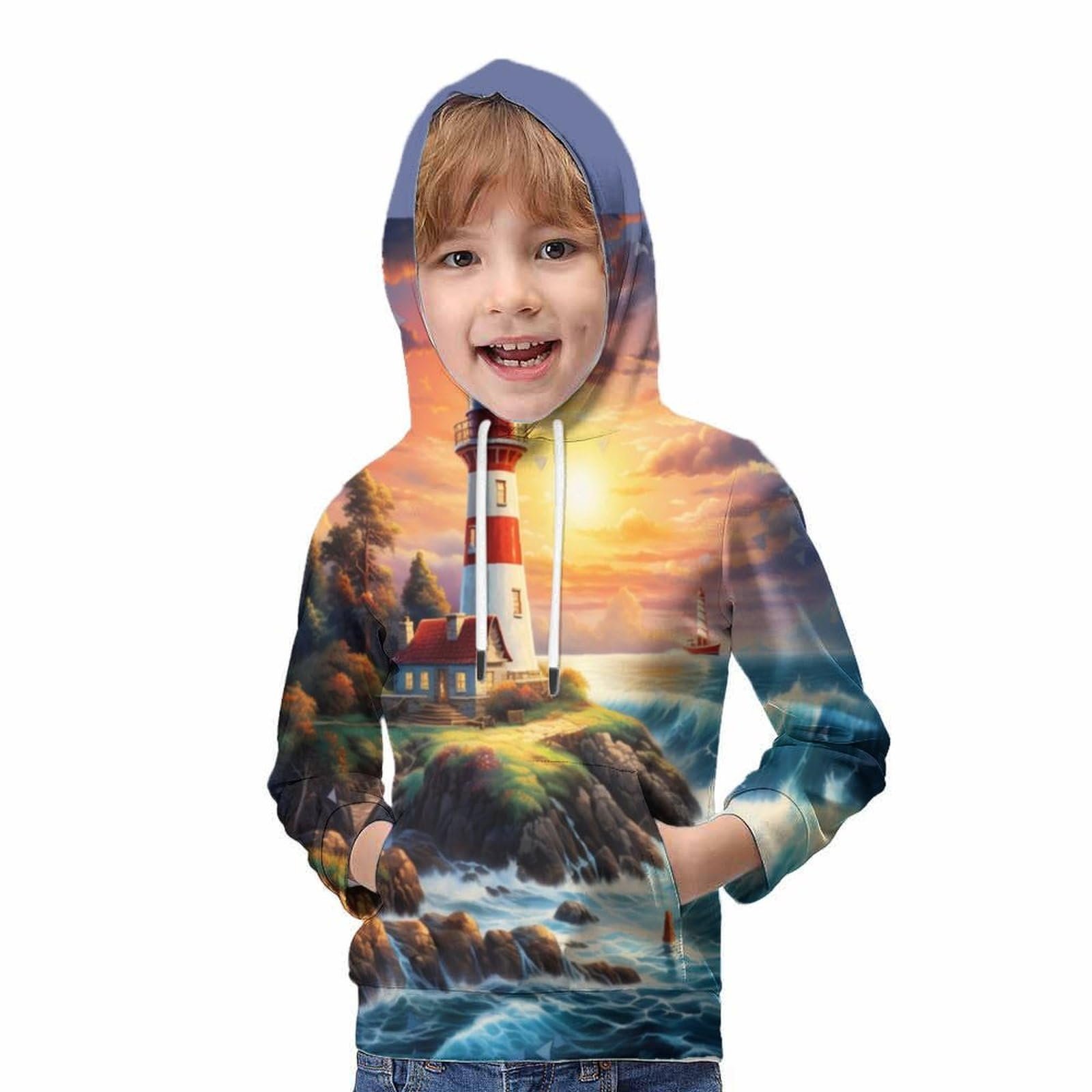 Худі KHHKJBVCE Leopard 3D для дітей, спортивний, фото №5