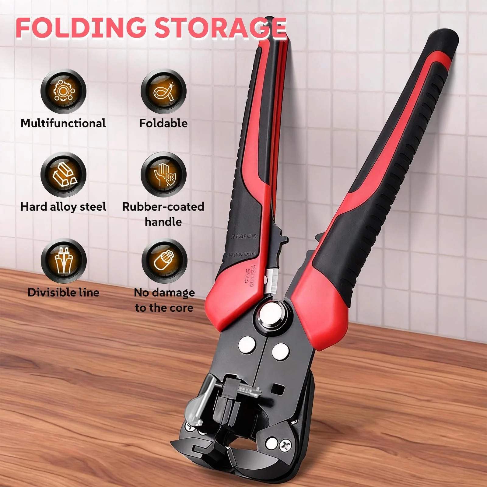 Автоматический стриппер 3-в-1 0.2-6 мм² с функцией обжима, фото №3